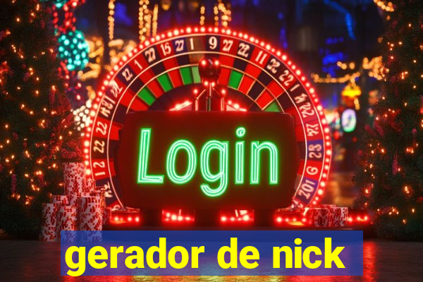 gerador de nick